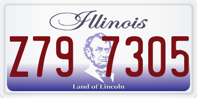 IL license plate Z797305