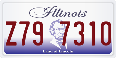 IL license plate Z797310