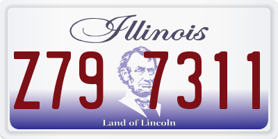 IL license plate Z797311