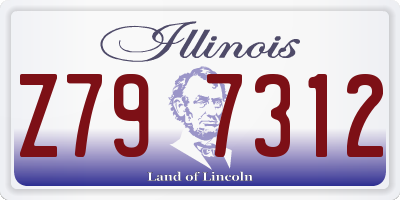 IL license plate Z797312