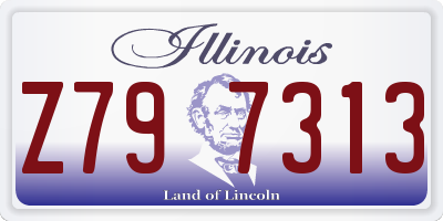IL license plate Z797313