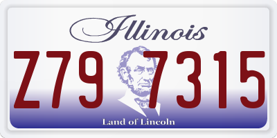 IL license plate Z797315