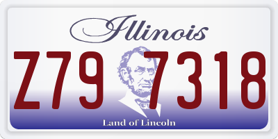 IL license plate Z797318