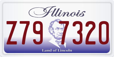 IL license plate Z797320