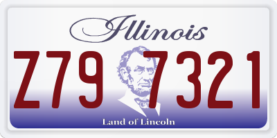 IL license plate Z797321