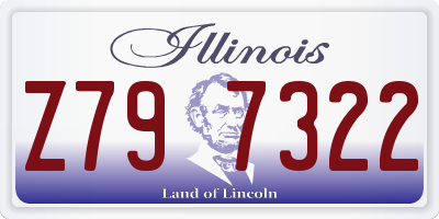 IL license plate Z797322