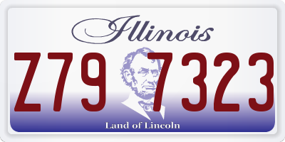 IL license plate Z797323