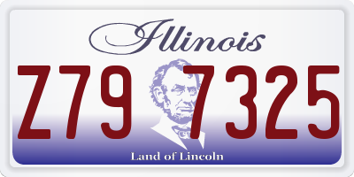 IL license plate Z797325