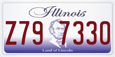 IL license plate Z797330