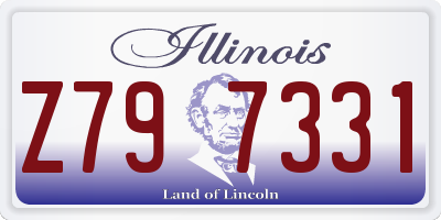 IL license plate Z797331