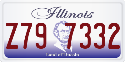 IL license plate Z797332
