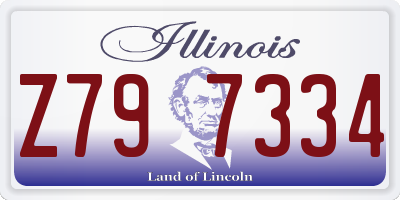 IL license plate Z797334