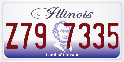 IL license plate Z797335