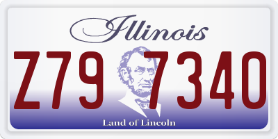 IL license plate Z797340