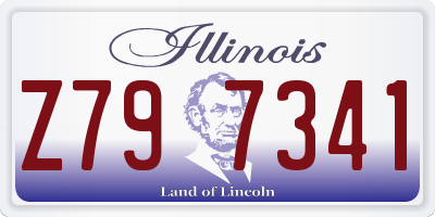 IL license plate Z797341