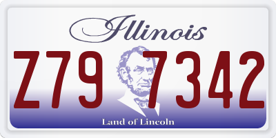 IL license plate Z797342