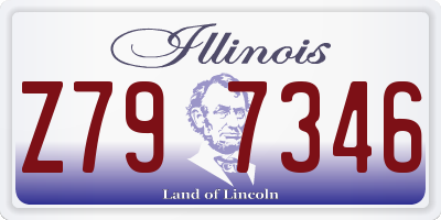 IL license plate Z797346