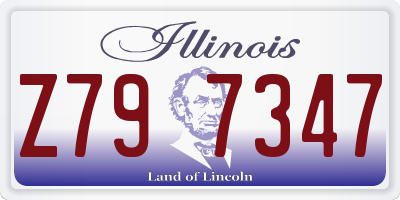 IL license plate Z797347