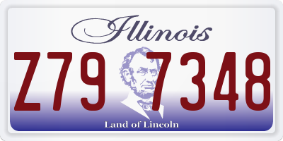 IL license plate Z797348