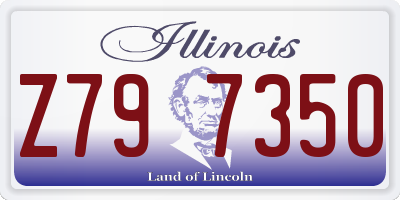 IL license plate Z797350