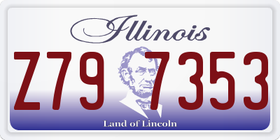IL license plate Z797353