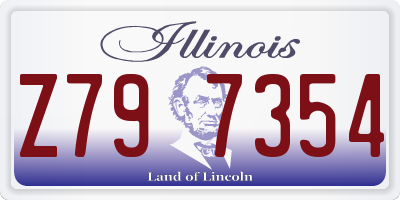 IL license plate Z797354