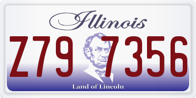 IL license plate Z797356