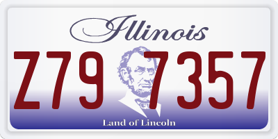 IL license plate Z797357