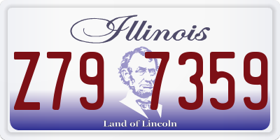 IL license plate Z797359