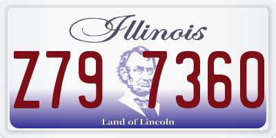 IL license plate Z797360