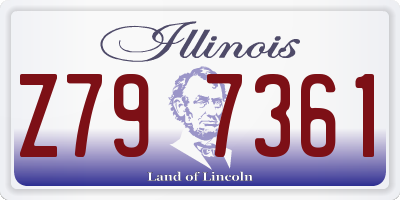 IL license plate Z797361