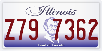 IL license plate Z797362