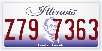 IL license plate Z797363