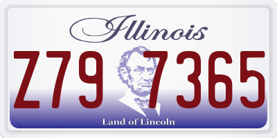 IL license plate Z797365