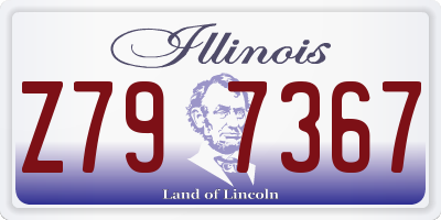 IL license plate Z797367