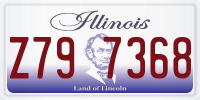 IL license plate Z797368