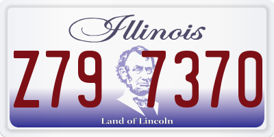 IL license plate Z797370