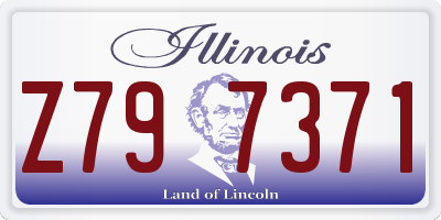 IL license plate Z797371