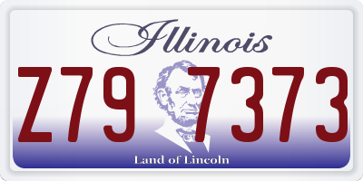 IL license plate Z797373