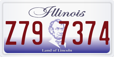 IL license plate Z797374