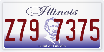 IL license plate Z797375