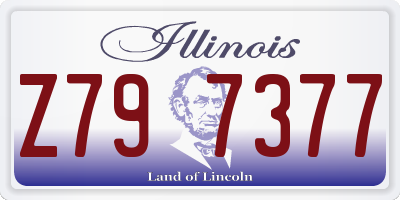 IL license plate Z797377
