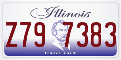 IL license plate Z797383