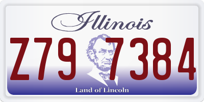 IL license plate Z797384