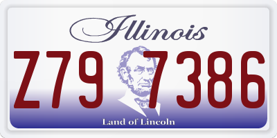 IL license plate Z797386
