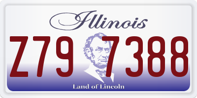 IL license plate Z797388