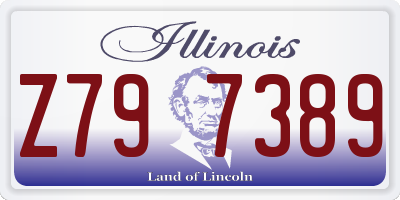 IL license plate Z797389