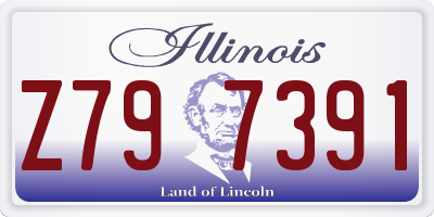 IL license plate Z797391