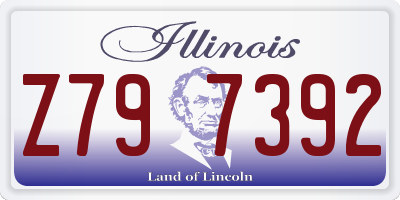 IL license plate Z797392