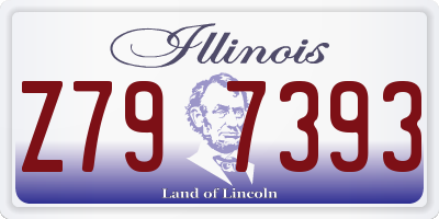 IL license plate Z797393